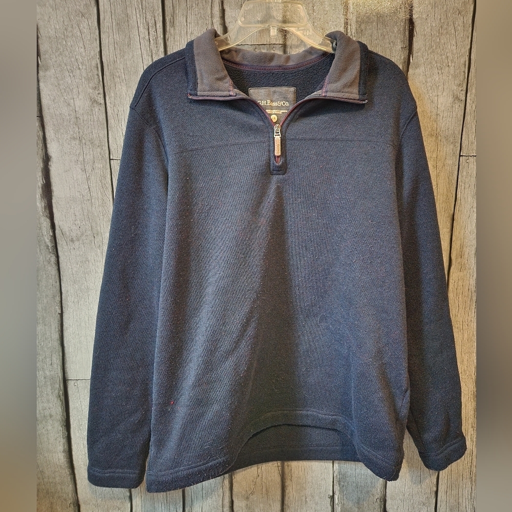 G.H. & Bass Navy Pullover Sweater